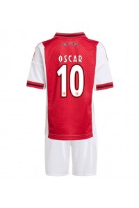 Ajax Oscar Gloukh #10 Jalkapallovaatteet Lasten Kotipeliasu 2025-26 Lyhythihainen (+ Lyhyet housut)